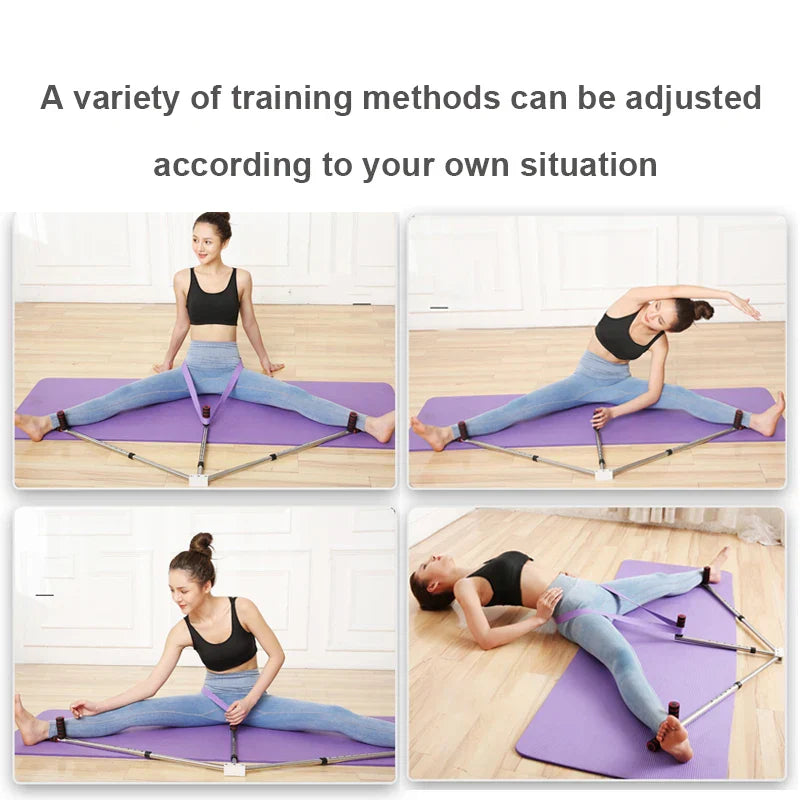 3-Bar Leg Stretcher 6-Hole Adjustment Red-3