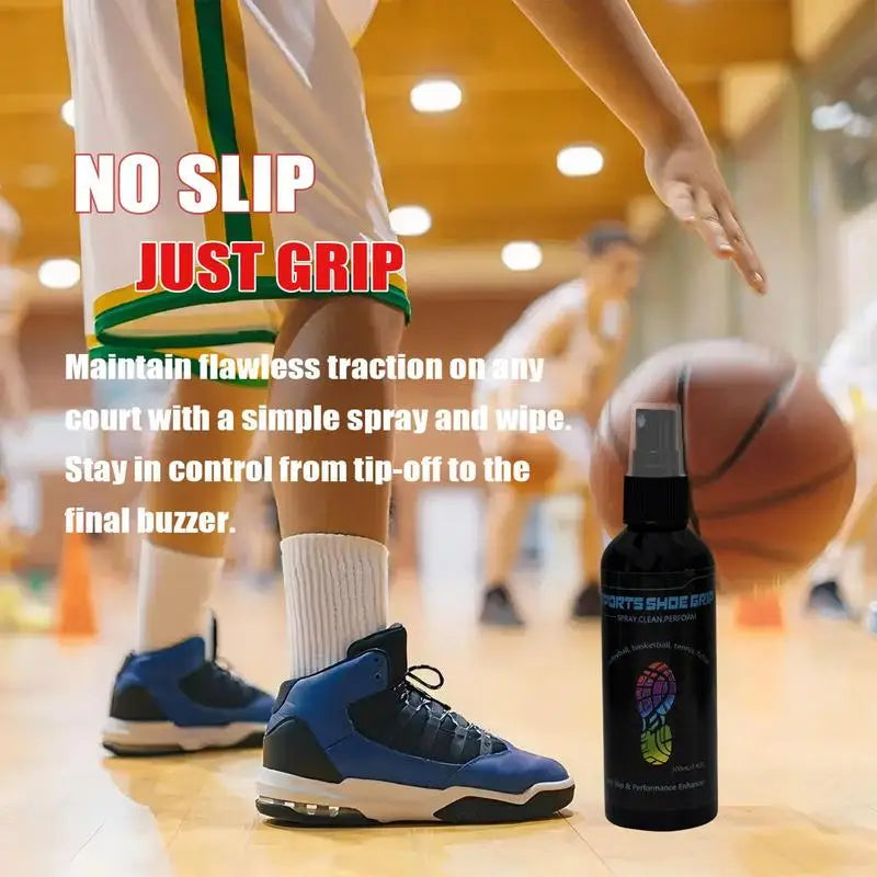 Basketball Shoe Grip Spray 100Ml Basketball Shoe Cleaner Formulated for Grip anti Slip Performance Enhancer Rejuvenates Soles