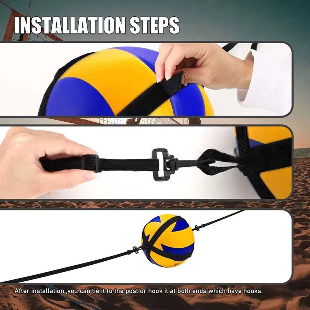 Practice Volleyball Spike Training Accessories Adjustable Trainer Volleyball Aid System Outdoor Volleyball Training Sports