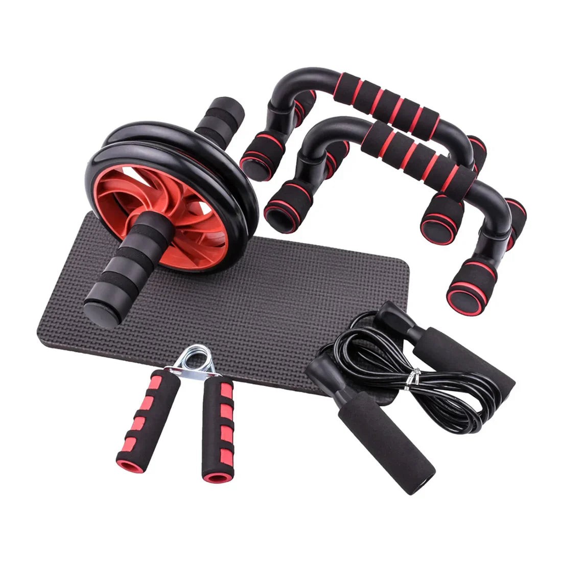 Silent Ab Roller & Jump Rope Set-1
