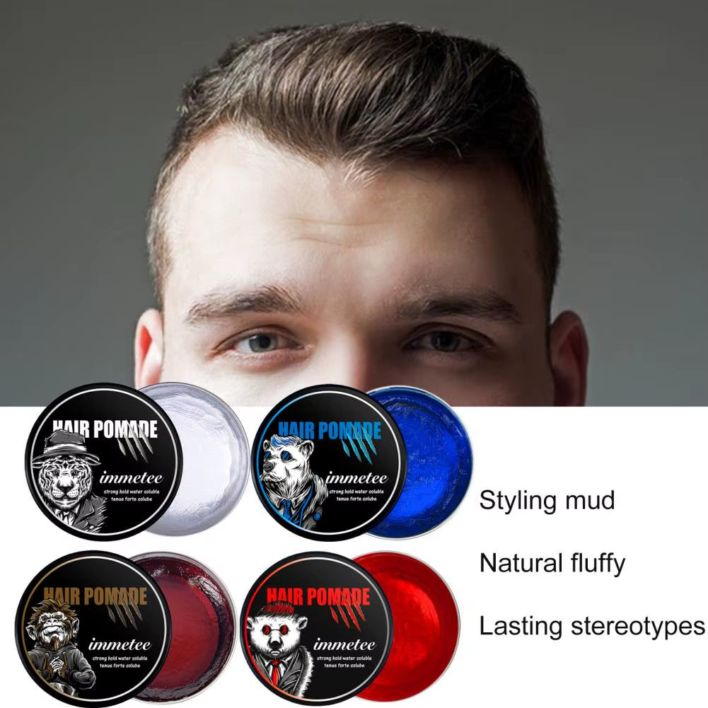 Hair Pomade Safe Great Smell Disposable Hair Salon Supplies Men Hair Styling Pomade Color Perfume Pomade